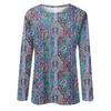 Camicie a maniche lunghe da donna T-shirt grafiche con stampa carina camicette Casual taglie forti Top basic Pullover