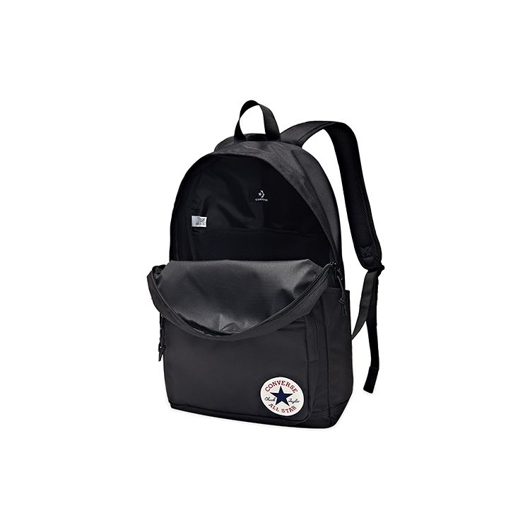 Converse Go 2 Backpack Classic Zipper Closure Polyester Backpack Unisex Backpacks Black 10017261001 Black