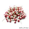 Red Theme Artificial Flower Cherry Stamen Berries Bundle DIY Christmas Decoration Wedding Cake Gift Box Wreaths Xmas Decor