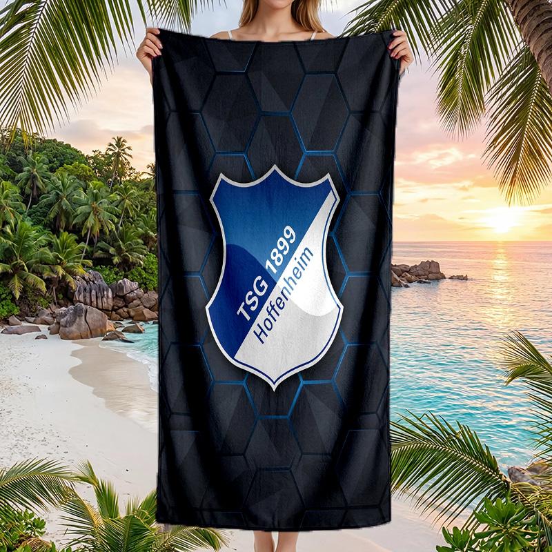 TSG Hoffenheim FC Aufdruck Schnelltrocknendes Strandtuch Mikrofaser Saugfähig Tragbar Reise Schwimmtuch