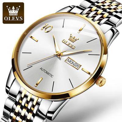 Brand Watches Automatic Mechanical Watch Men's Business Double Calendar Waterproof Men's Watch Men