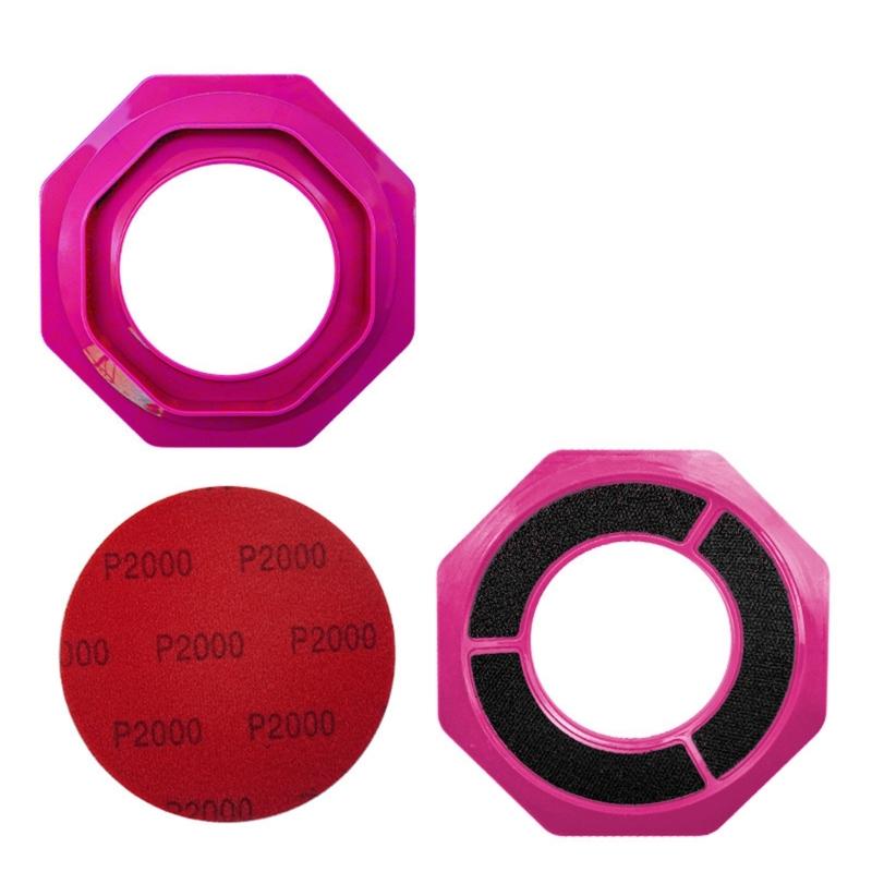 

Универсальная подставка-сиденье с наждачной бумагой для шаров для боулинга с наклейкой Magicans для улучшенного захвата и точности игры розовый