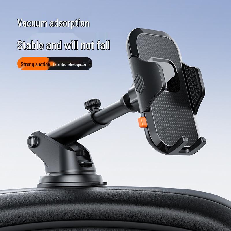 Universal Car Phone Holder with Suction Cup - Compatible with Dashboard, Glass, and Console for Telescopic Navigation.