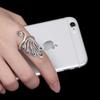 New Peacock Ring Women's Long Ring Ethnic Style Retro Matte Personality Opening Adjustable Ring