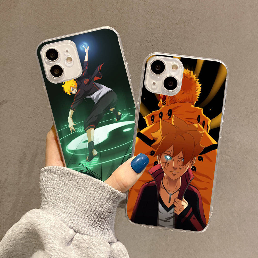 Case for Samsung A04 A14 A23 A34 A54 M23 M33 M52 M53 Realme 10 9 C30S C35 C55 VIVO Y02S Y21 Y51 X80 Pro Transparent Cover WI80 Boruto Anime