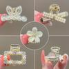 Mini Pearl Hair Claw For Women Girls Retro  Flower Crab Claw Clip Small Hairpins Hair Crab Girl Hair Accessories