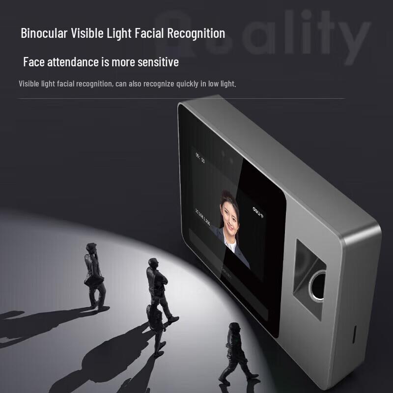 Deli Smart Facial Recognition Time Clock CN plug (adapter included)