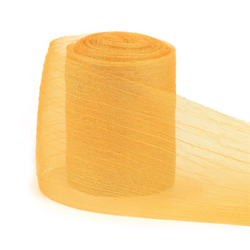 Straight Wrinkled Yarn Ribbon Chiffon Wedding Wrinkle Mesh Accessories Bright Silk Wrinkle Gift Box Flower Bundle Packaging