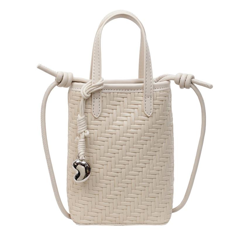 2025 woven bag popular versatile high sense mobile phone messenger bag fashion niche design commuter messenger bag