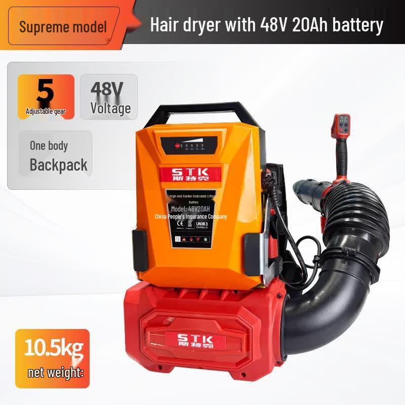 STK 48V Lithium Cordless Blower CN plug (adapter included)