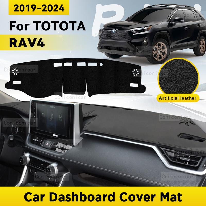 Dashboard Cover Mat Protective Pad For TOYOTA RAV4 -2024 Car Accessories Dash Board Sunshade Anti-UV Carpet Dashmat
