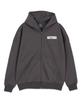 Astral Projection Astral Gun Oversized Wide Shoulder Zip-Up Hoodie_Charcoal