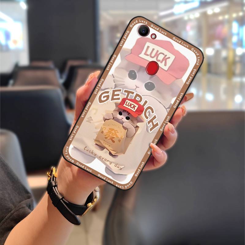 Silicone Cute Phone Case For OPPO F7 Waterproof Fashion Design Full wrap Protective Couple Dirt-resistant Anti-dust TPU
