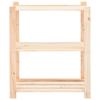 VidaXL 3-Tier Storage Shelves 5 Pcs 80x38x90 Cm Pine 150 Kg
