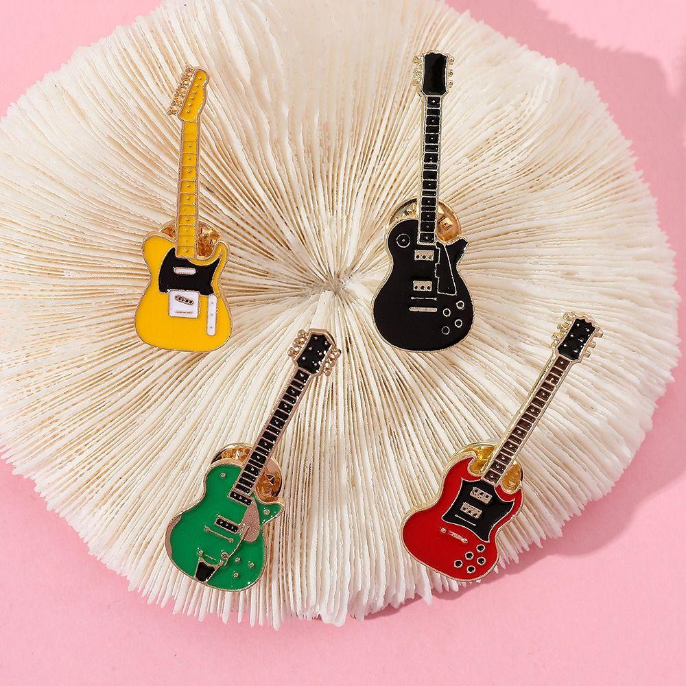 Broșă Chitară Rock Band Amuzantă Ace Email Chitară Accesorii Îmbrăcăminte Insignă Rever Chitară Guler