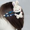 Plush Rabbit/Bear Shape Hair Clip Spring Summer Headwear for Woman Girls Bangs Taking Photo Shopping Travel Anti-Slip