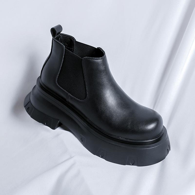 Men All Season Boots Ankle Leather Fashion Comfortable Comfortable Wear For Daily Use Durable Material With Good Quality