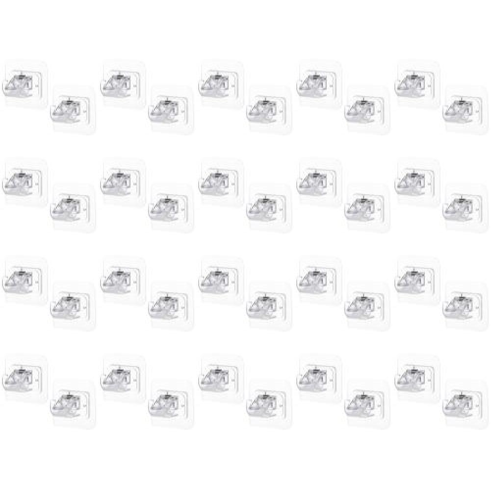 

2шт без сверления кронштейны для карниза для штор настенные крючки для ванной комнаты кухни (чистый)