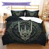 HelmofMordor Pattern Bedding Quilt Set Quilt Cover Pillowcase Home Decoration Birthday Gift (1 * duvet cover + 2 * pillowcase, without core)