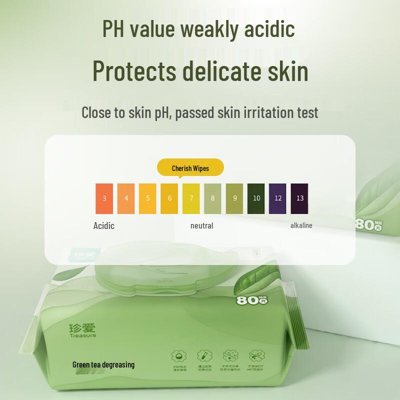 Cherish Green Tea Facial Cleansing Wipes