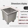 Stainless Steel Mobile Food Storage Bin