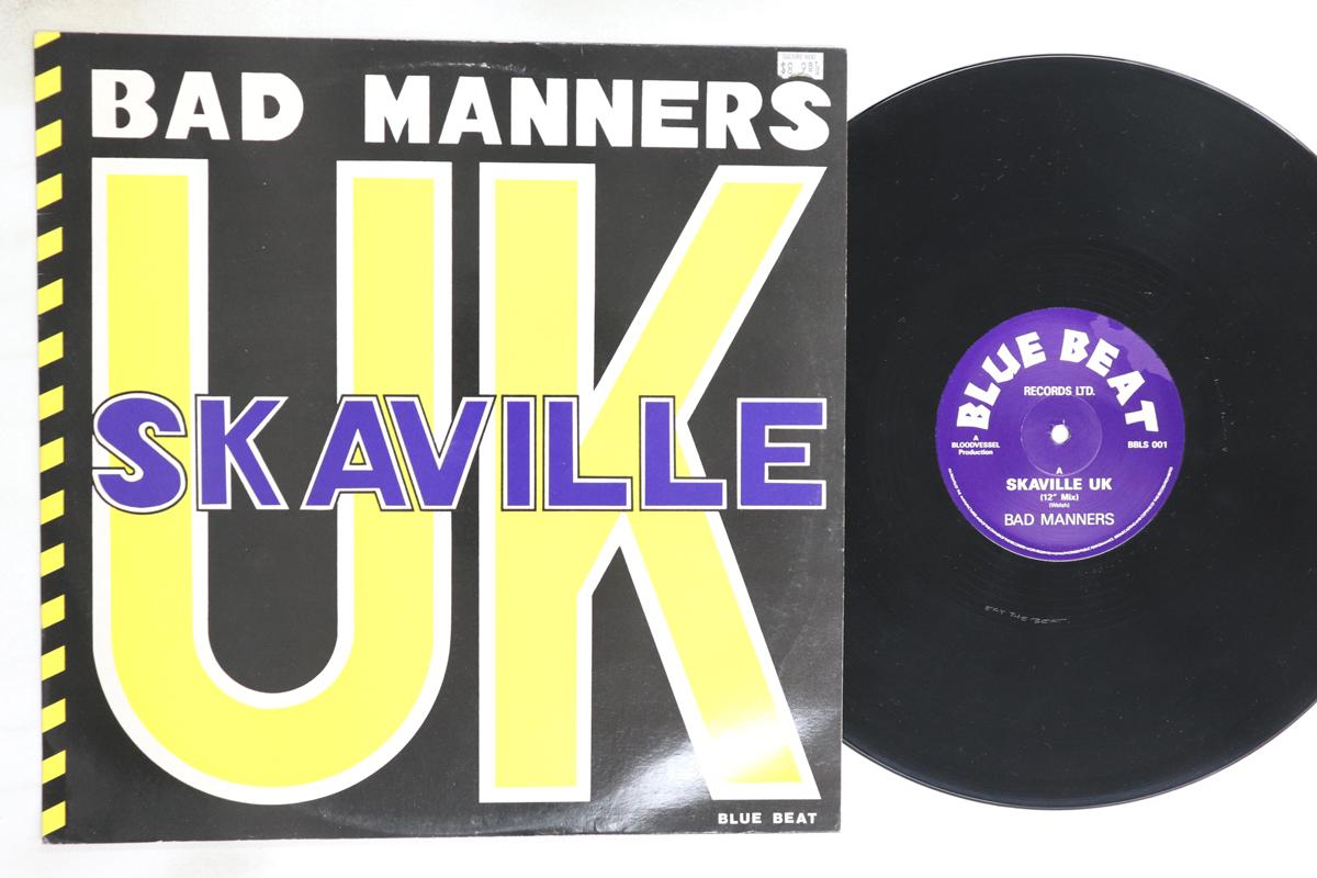 

12inch Record BAD MANNERS - Skaville UK BBLS001 Blue Beat 1989 UK Rock Used