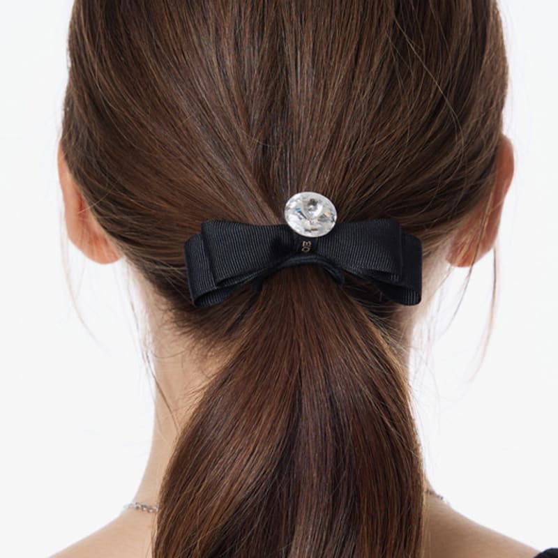 L’OMBRILLANT Ribbon Crystal Hair Band