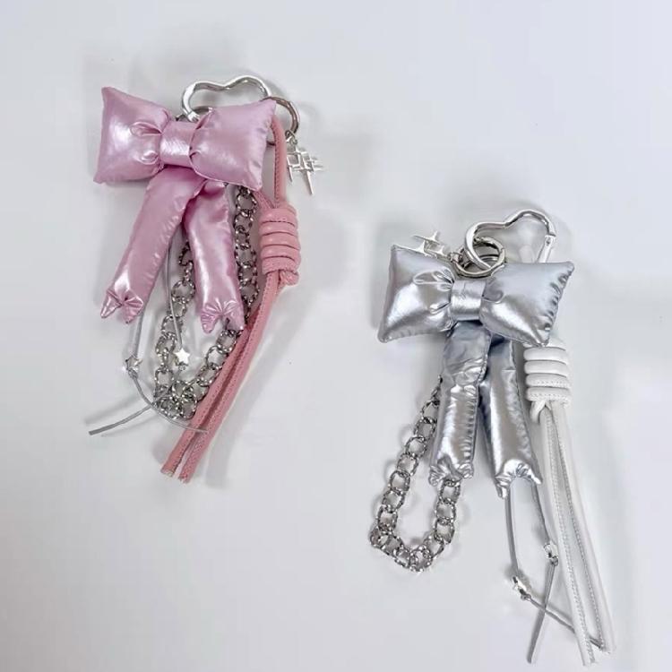 Handmade Star Key Ornament Alloy and PU Bowknot Key Holder Rope Key Accessories Suitable for Party or Room Decorating
