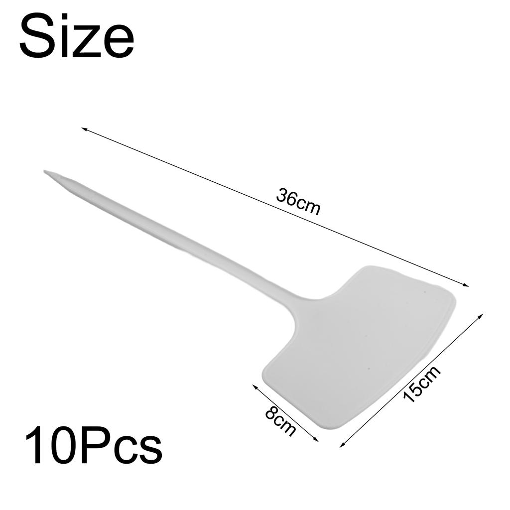 10pcs Garden Plant Label Plastic Garden Labels Gardening Plant Nursery Markers Label Tray Mark Diy Tool