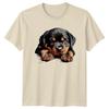 Rottweiler Puppy Dog Lover Animals Mens T-Shirt Womens Tee Graphic Unisex Top