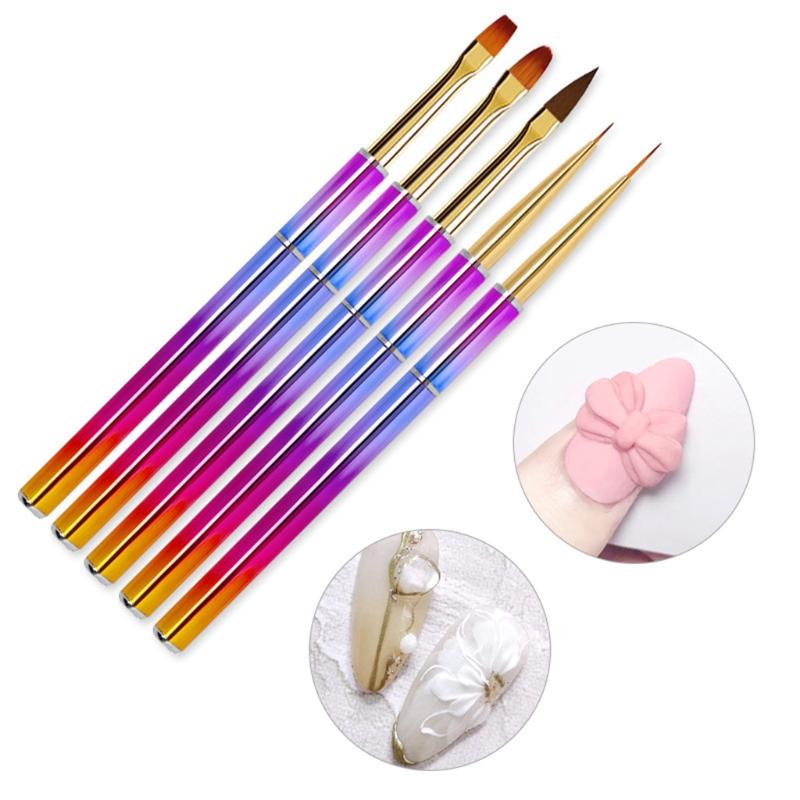 Buy 5pcs Makeup Brushes Tool Set Cosmetic Powder Eye Shadow Foundation ...