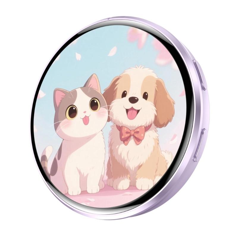 Personalize Electronic Digital Badges LED Animes Pin with Touch Control GIF/Photo/Video Display for Backpacks Decoration