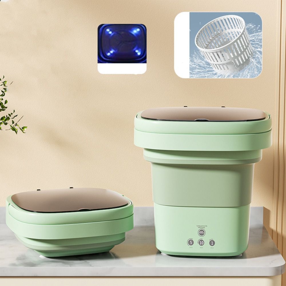 Rotating Portable Washing Machine Mini Automatic Cycle Cleaning Tools  Dormitory