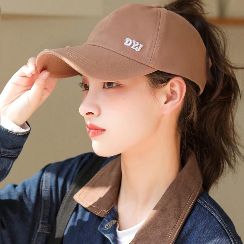 Summer High Ponytail Baseball Cap Women Casual Sports Running Snapback Hat Unisex Outdoor Camping Travel Sun Visor Hats