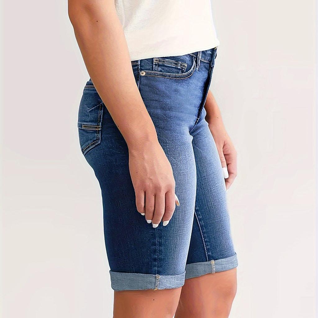 Women's Denim Classic Versatile High Waist Fashionable Shorts