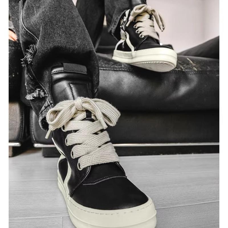 High Sports Shoes Lace-up Ankle Boots Skateboard Shoes Basketball Sneakers Men Sneakers