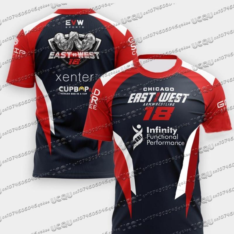 Men's T-shirt New East Vs West 18 Jersey Wrist Training Fitness Match Day Outfit Comfortable Children T-shirt