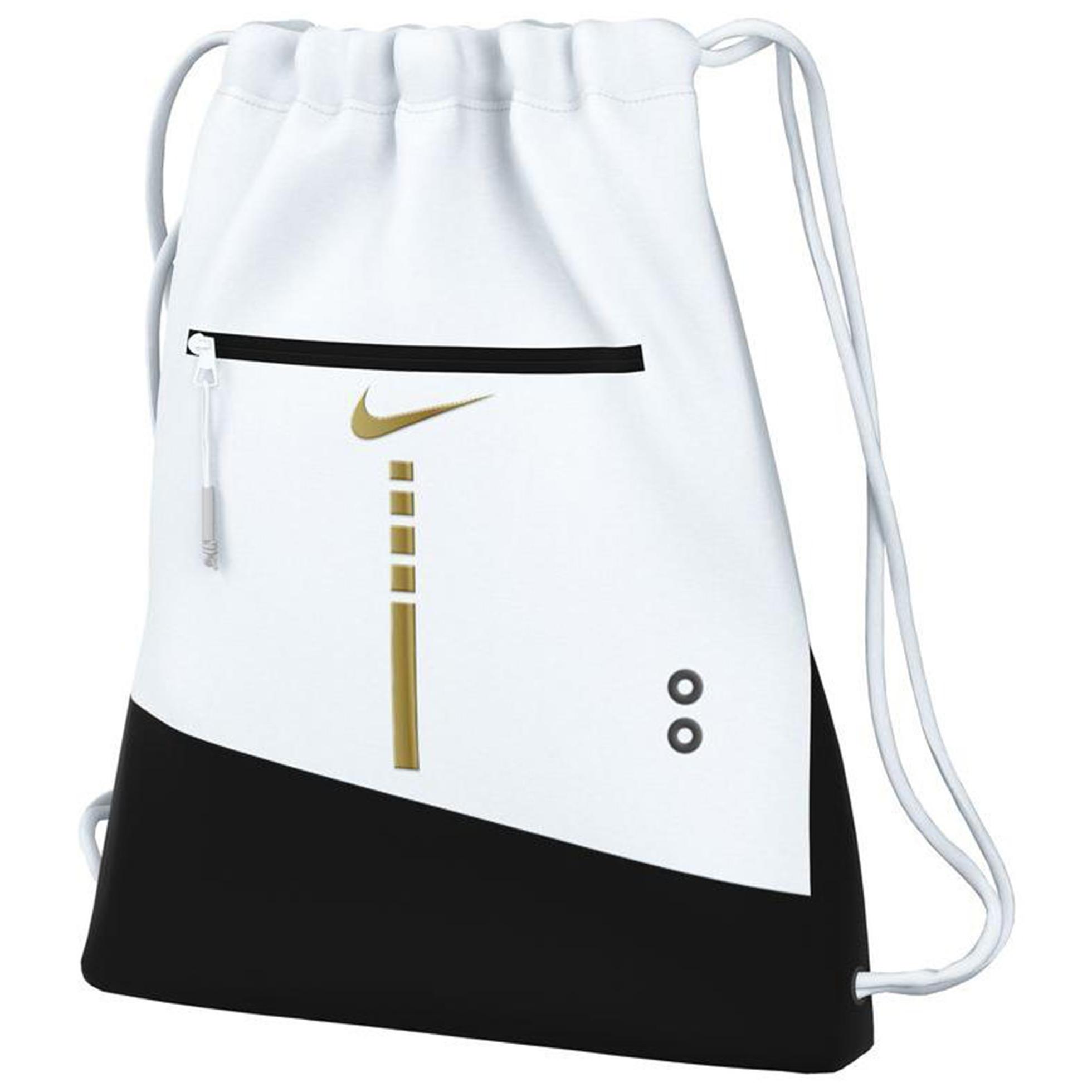 

Nike Hoops Elite 17L Drawstring Bag Backpack White DX9790-100 белый
