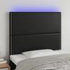 VidaXL LED Headboard Bedroom Furniture Single Bed Accessory Headboard Interior Black 3122356