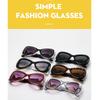 Women's sunglasses, fashionable large-frame butterfly sunglasses