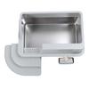 Stainless Steel Litter Box Easy Maintenance Large Cat Litter Box Long Lifespan Splash Proof Leakproof Odor  for Large Cats