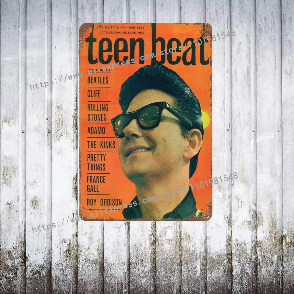 Roy Orbison Singers metal Decor Poster Vintage Tin Sign Metal Sign Decorative Plaque for Pub Bar Man Cave Club Wall Decoration