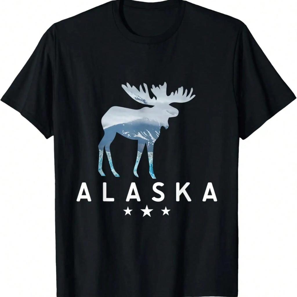 Wildlife Mountain Hiking Camping USA State Alaska T-Shirt
