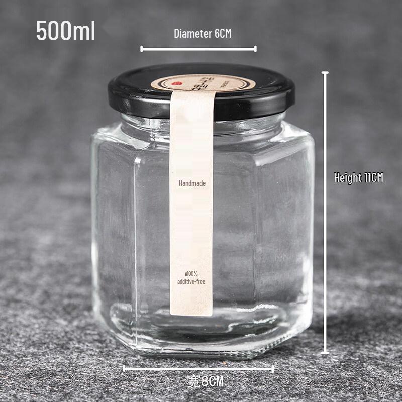 ZISIZ Hexagonal Food Storage Jar