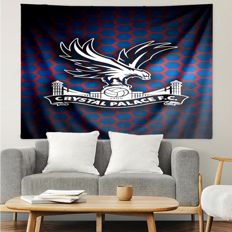 Crystal Fc Crest Printed Printed Tapestry, for Bedroom,Livingroom, dormitory, Large Wall Decor, Fabric Decor Fan Birthday Gifts