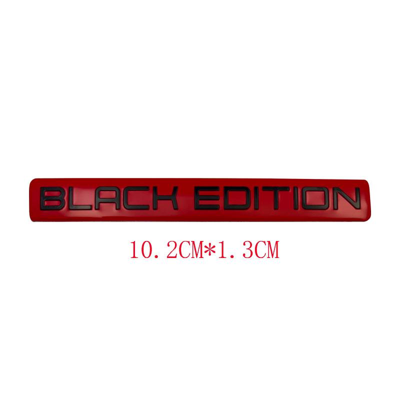 3D Aluminium SCHWARZE EDITION Emblem LIMITIERTE EDITION Abzeichen Autoaufkleber Aufkleber Für Motorrad Auto Auto Innen- und Außenaufkleber