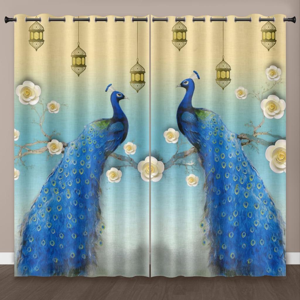 High Density Blackout Curtains Cartoon Animal Cute 3D Digital Printing Blackout Curtains