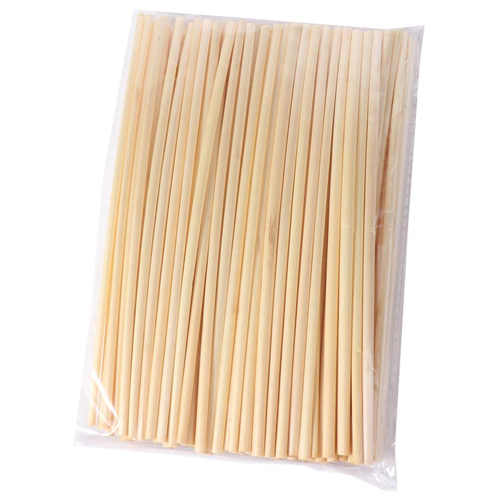 100Pcs Disposable Environmentally Straws 20cm Degradable Straws Wheat Drinking Straws Bar