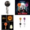 Halloween Decorations 10inch Paper Lanterns Pumpkin, Witch, Skeleton and Bat Designs,Perfect for Home Party Props, X3UC