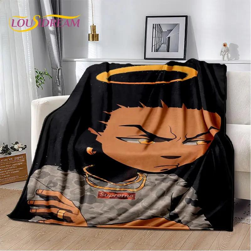 Hip Hop Art Rapper Legend Star Soft Plush Blanket,Flannel Blanket Throw Blanket for Living Room Bedroom Bed Sofa Picnic Cover 3D
